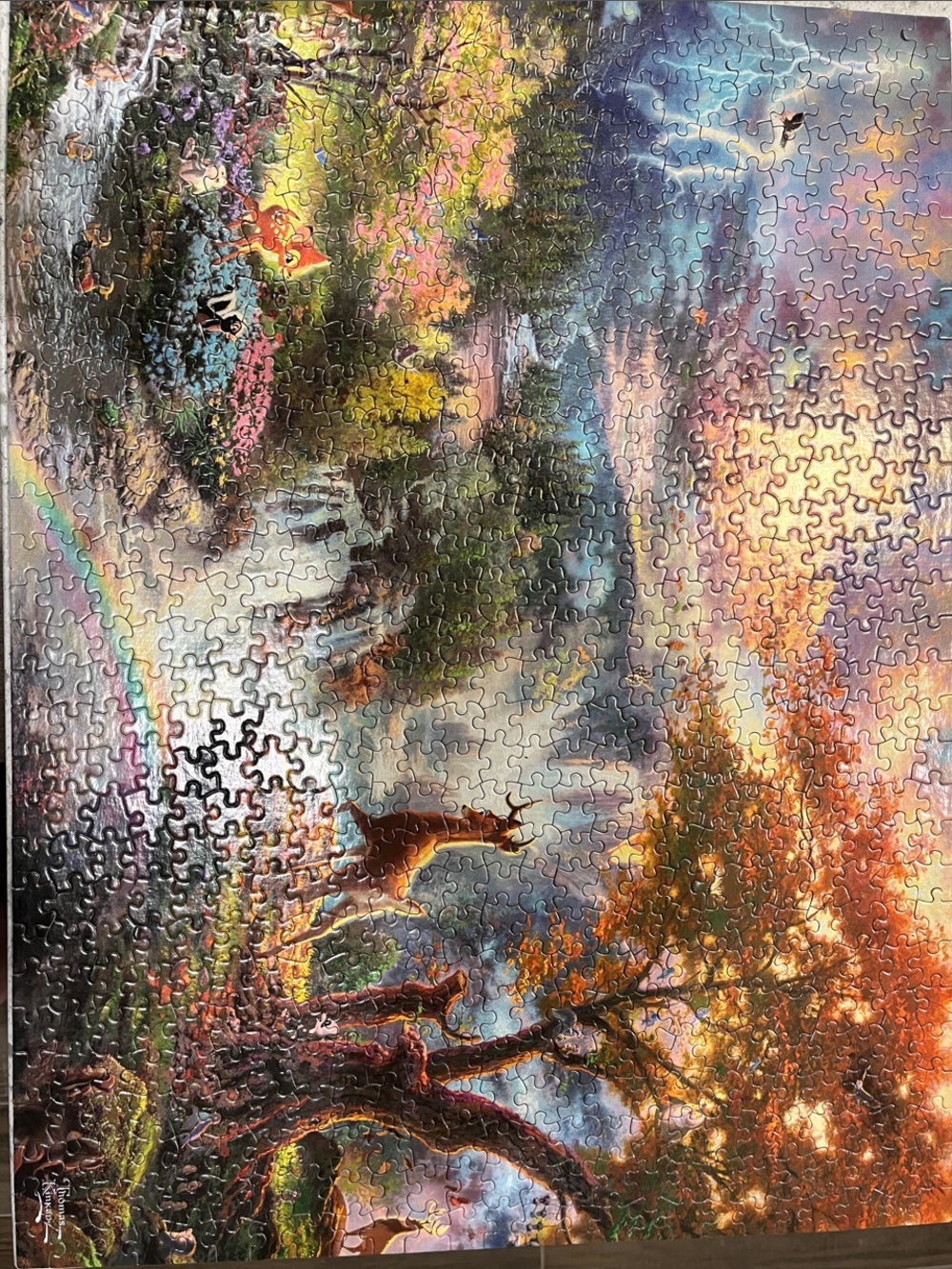 Thomas Kinkade “Bambi’s First Year” puzzle by The Disney Dreams Collection - Picture 4 of 4
